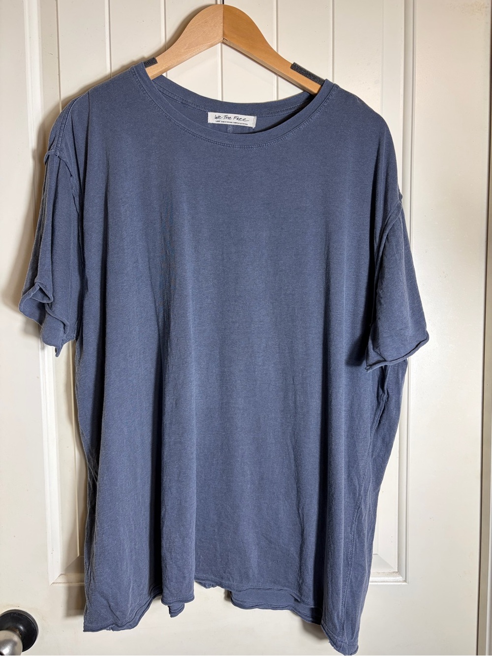 We The Free Washed Slate Blue Crewneck Tee